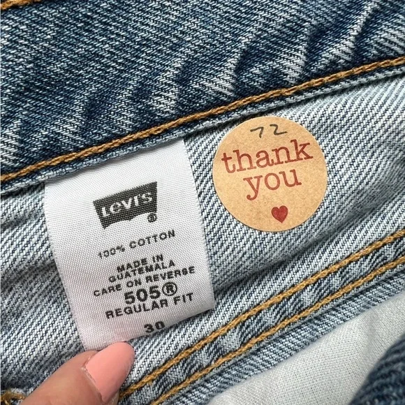 Levi’s 505 cut off jean shorts size 30 - Picture 12 of 12